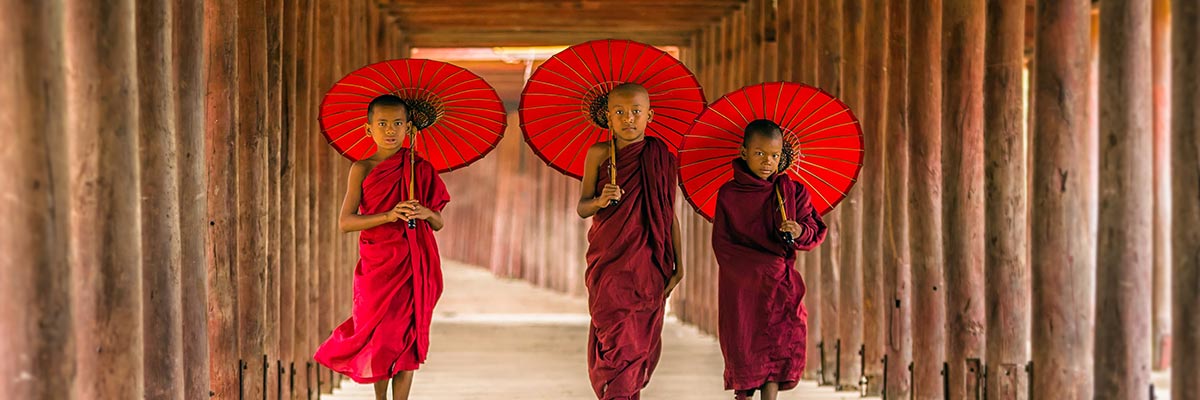 Asia Buddhist Monks